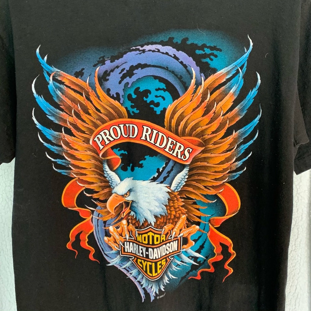 NWOT coveted Harley Davidson Proud Riders vtg tee - Picture 3 of 6